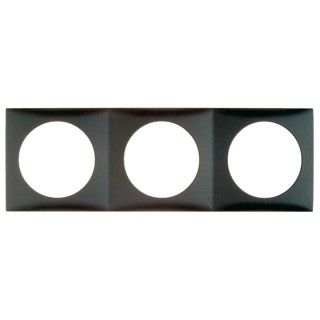 1 - Cornice Berker 3 Moduli BMAC3 Grigio per Prese e Comandi Camper Barca