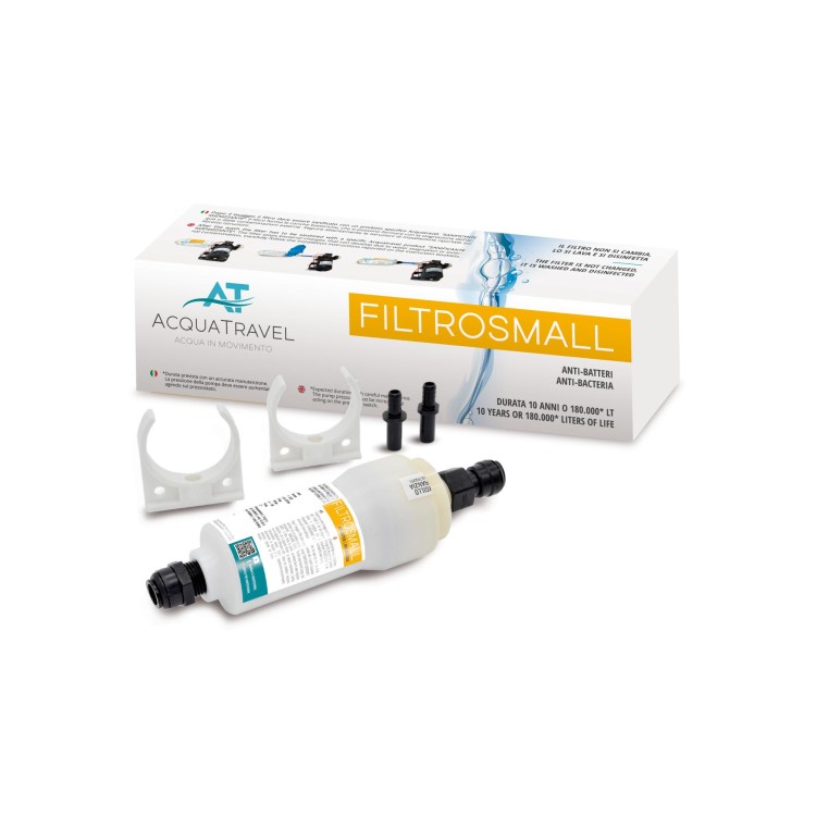 1 - AcquaTravel Legionella Filter Small Eliminates 99% of Bacteria Camper Tank Water