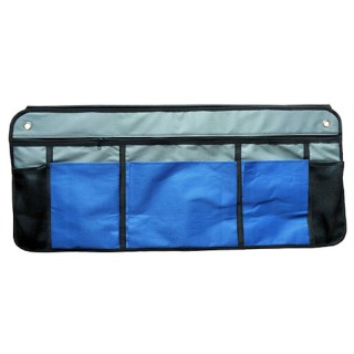 1 - Estante de almacenamiento horizontal para autocaravana con triple gancho impermeable, 6 bolsillos
