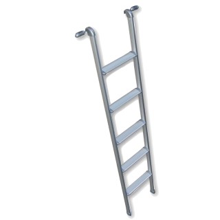 1 - Leiter für Dachboden-Wohnmobil, Aluminium, H130 x 29 cm, Titta mit Haken