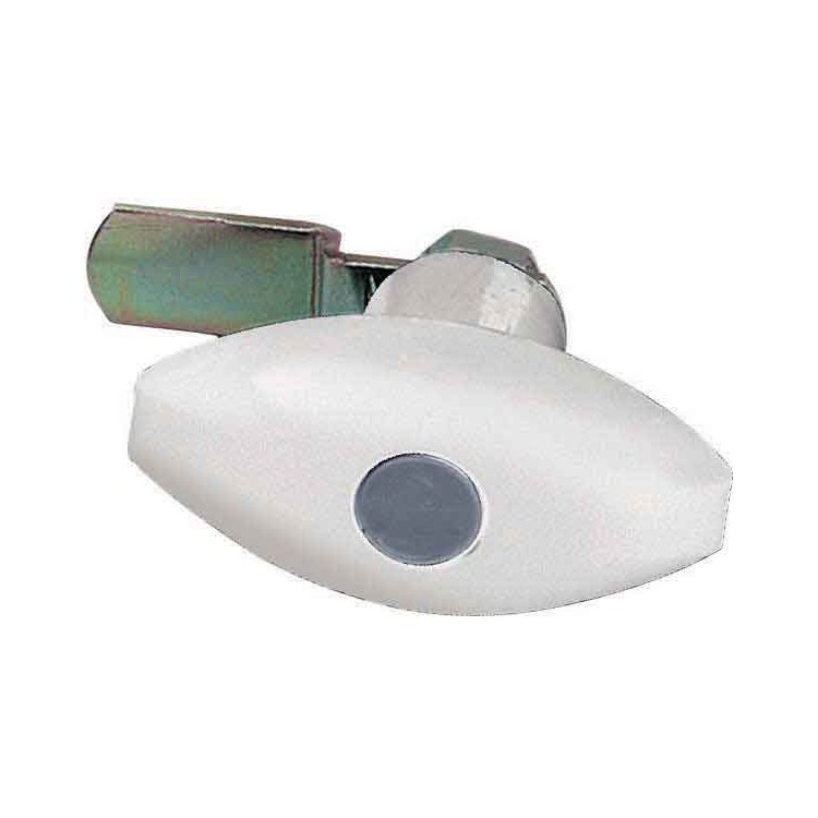 1 - Serrure de porte à pousser "EU" sans rotor blanc