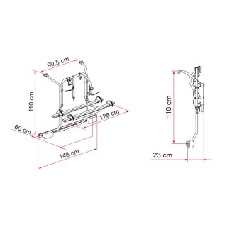 2 - Portabicicletas Mercedes Viano Fiamma Carry-Bike