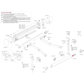 2 - Fiamma Manchet KIT Arganello DX F45 Plus Veranda 2,5 - 4 m Camper
