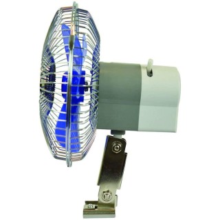 5 - Ventilatore 12V CarPoint Oscillante in Metallo per Camper e Barca Staffa Fissa