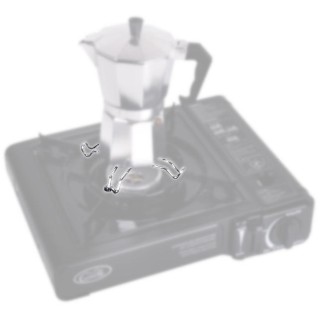 2 - Steel Kitchen Stove Reducer 2 Pack