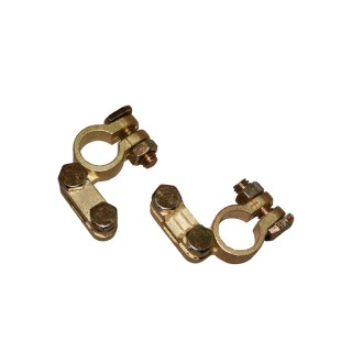 1 - Pair of Positive and Negative Battery Clamps for Car Camper