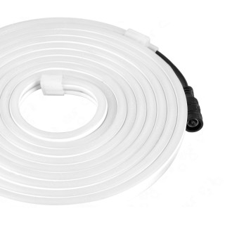 1 - KIT Striscia LED Silicon Neon 3m SMD2835 Luce Neutra Naturale per Interno ed Esterno IP65