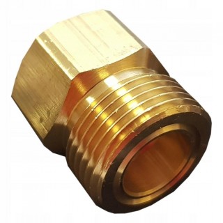 1 - Female Brass Fitting from Italian Cylinder German Camper Adapter