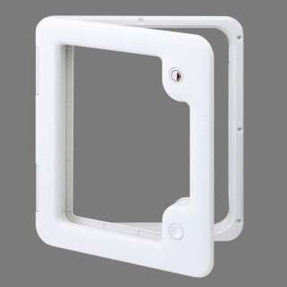 2 - Puerta De Baño Camper ThetFord Puerta 3mm 385x335 Blanco