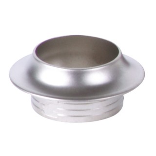 1 - Rosette für Push-Lock-Schloss 23 mm matt verchromt Camper