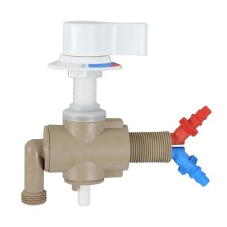 1 - Miscelatore Monocomando Reich Bianco con microinterruttore Caravan