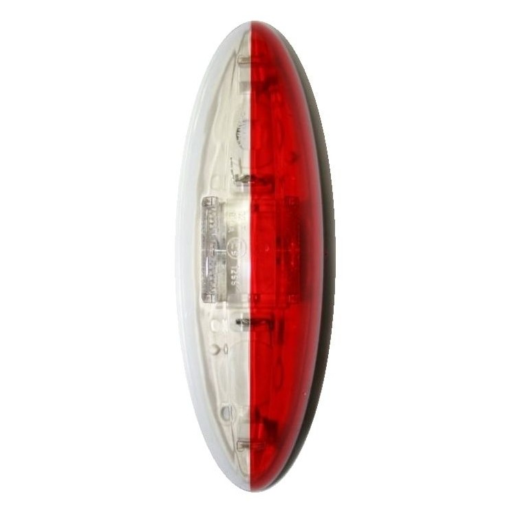 1 - White Red Clearance Light for Camper Caravan Truck