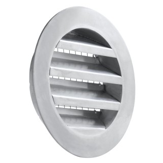 1 - Grelha Circular Embutida 20 cm2 em Material Plástico com Rede Mosquiteira Campista