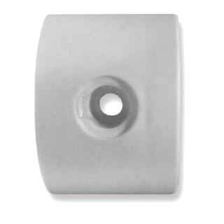 1 - Right End Flat Straight Side For Rimor Fascia Profile White