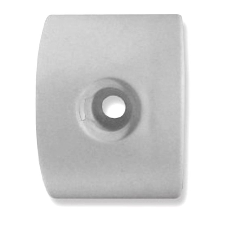 1 - Right End Flat Straight Side For Rimor Fascia Profile White