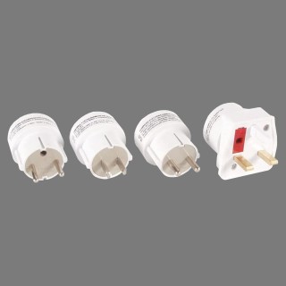 2 - Adaptador mundial Haba para dispositivos electrónicos y cargadores