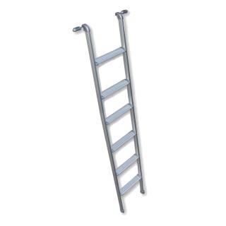 1 - Leiter für Dachboden, Wohnmobil, Aluminium, H170 x 29 cm, Vecam Titta, mit Haken