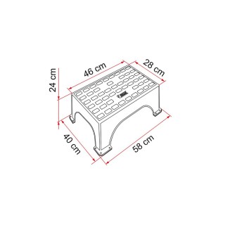2 - Step para Campistas e Caravanas Fiamma Step Magnum Cinzento para Outdoor
