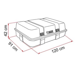 2 - Fiamma Ultra-Box 2 Roof Box Luggage Carrier for Camper Caravan