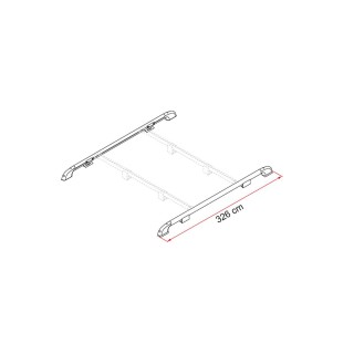 2 - Roof Racks Roof Rail Camper Fiamma Longitudinal Roof Racks