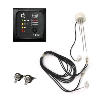 1 - MT214/G Pannello LED Test Serbatoio Potabile + Recupero con Cavo e Sonde Grigio