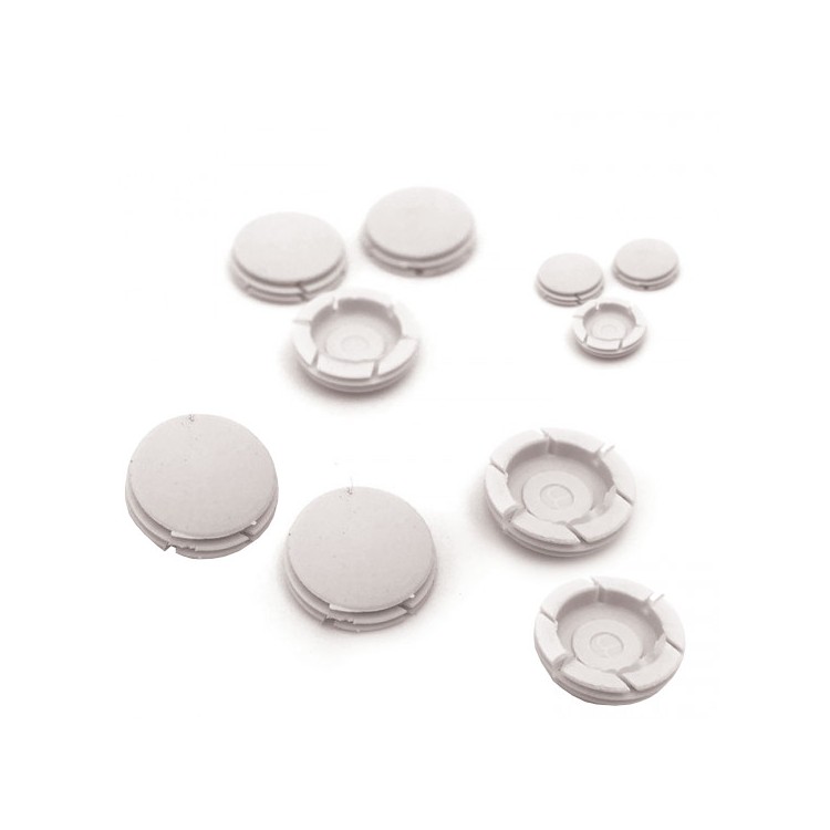 1 - KIT 12 Tappi Coprivite Bianco per Finestre Seitz