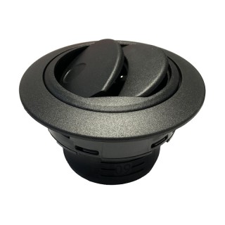 1 - Boquilla empotrable direccionable y con cierre para tubo de 60 mm para calentador negro