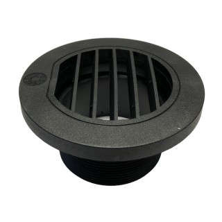 1 - Bocal embutido para mangueira de 60 mm para aquecedor diesel de campista preto