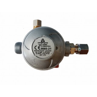 1 - LPG GAS Pressure Regulator 424RV Italian Connection and Tube 10 Camper Caravan Foodtrack