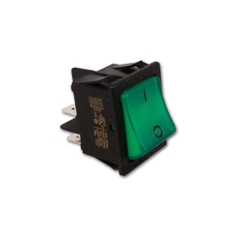 1 - Interrupteur de lumière verte 230 V compatible avec réfrigérateur Dometic Camper