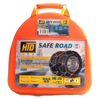3 - Cadenas de nieve HTD Safe Road tamaño 2 para furgoneta camper Foodtrack
