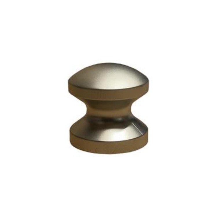 1 - Pomo de bloqueo Mini Push-Lock de níquel, diámetro 16mm