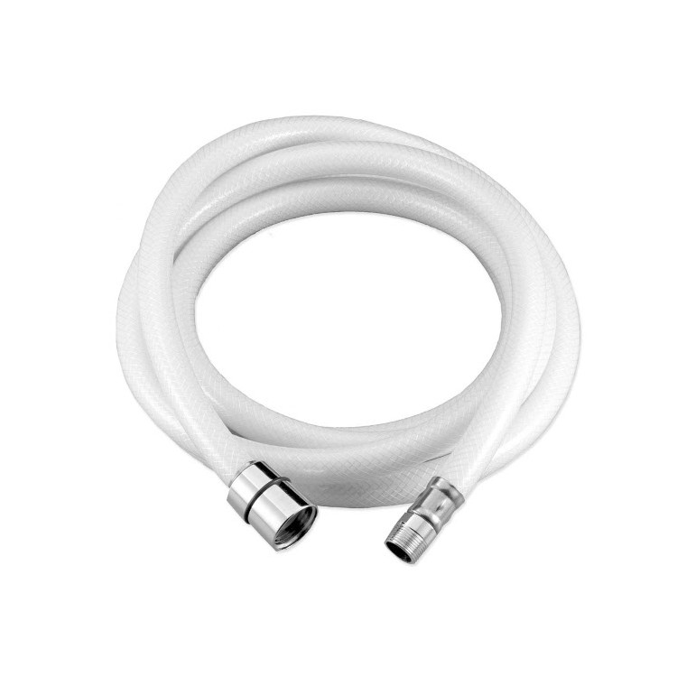 1 - PVC-Brauseschlauch für Wohnmobile und Boote, 2,5 m weiblich, 1/2 männlich, 3/8