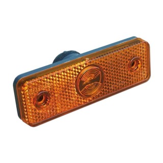 1 - Luce Ingombro Posizione Laterale Rettangolare Arancione LED Camper