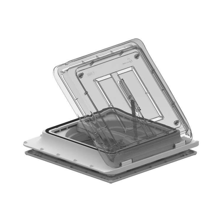 1 - Fiamma Turbo-Vent Premium Crystal met ventilator en thermostaat voor camper-caravan