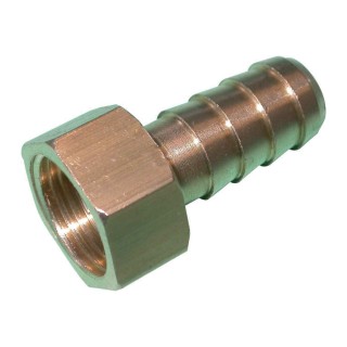 1 - Rechte slangaansluiting 13 mm 3/8" schroefdraad voor camper caravan