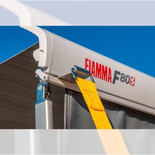 3 - Fiamma Tie Down S Bandes d'ancrage pour auvent Jaune Camper Veranda