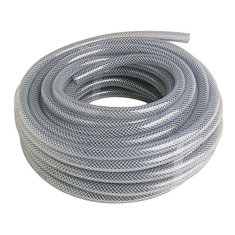 1 - Manguera Transparente Reforzada Uso Alimentario 12 mm Camper FoodTruck 1 metro