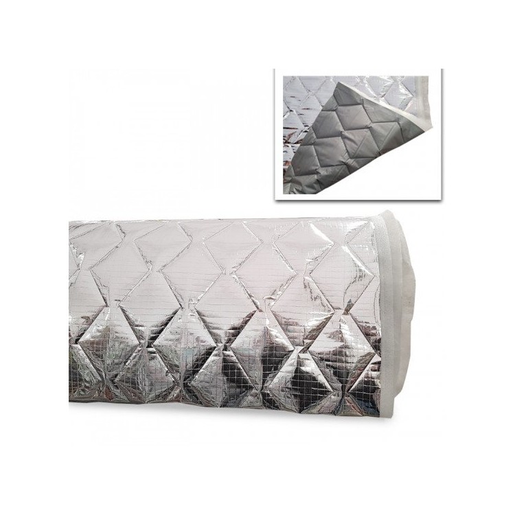 1 - Internal Thermal Blackout for Campers Sold by the Meter Quilted Aluminum Fabric