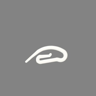 1 - KIT van 20 nylon plastic zwanenhalshaken voor campergordijnen