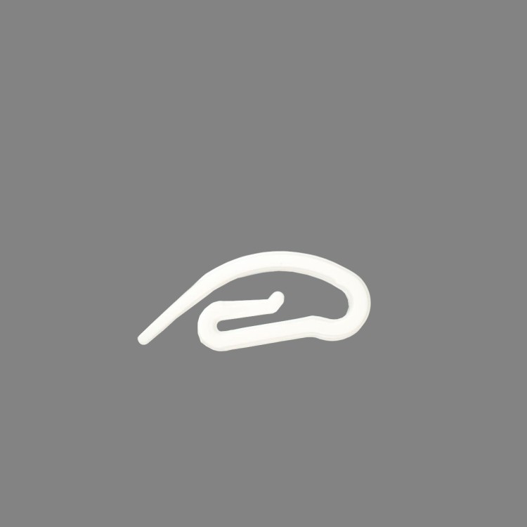 1 - KIT de 20 crochets col de cygne en plastique nylon pour rideaux de camping-car