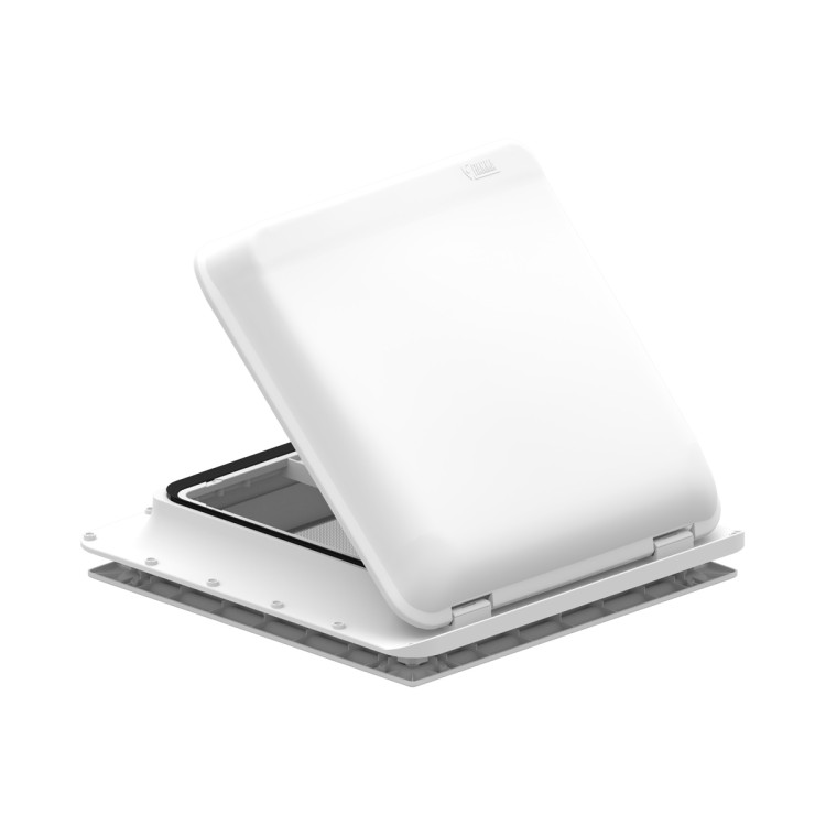 1 - Obl Vent Fiamma Branco Neutro Branco Interior com Rede Mosquiteira para Camper Van Caravan