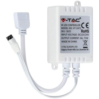 2 - Centralina RGB IR Remote Controller12V 24V 6A Telecomando 24 tasti VT-2472 SKU-3625