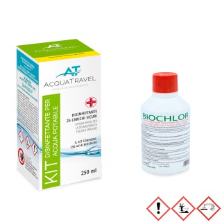 1 - AcquaTravel KIT Biochlor 250 ml Disinfettante  con Sanigen