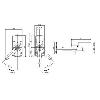 2 - Zadi Round White Lock with Right Opening Cylinder Camper Door
