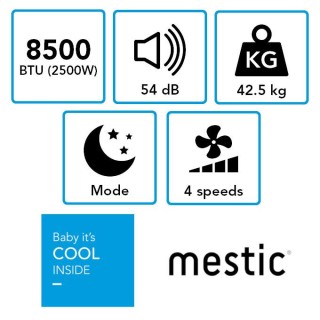 2 - Mestic RTA-2500 Rooftop Air Conditioner for Camper Caravan Trailer