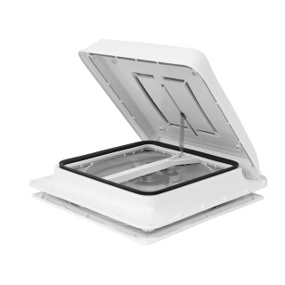 4 - Turbo-Vent Fiamma Cadre blanc neutre avec ventilateur et thermostat pour camping-car