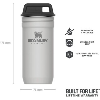 3 - Stanley Adventure SET 4 verres en acier avec bouteille d'eau