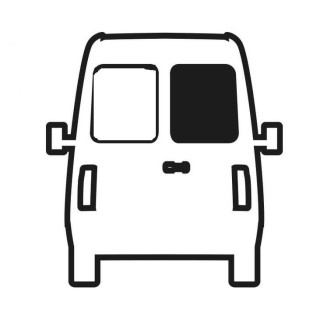 1 - CarBest Right Side Window Ducato Boxer Jumper 2007 Darkened