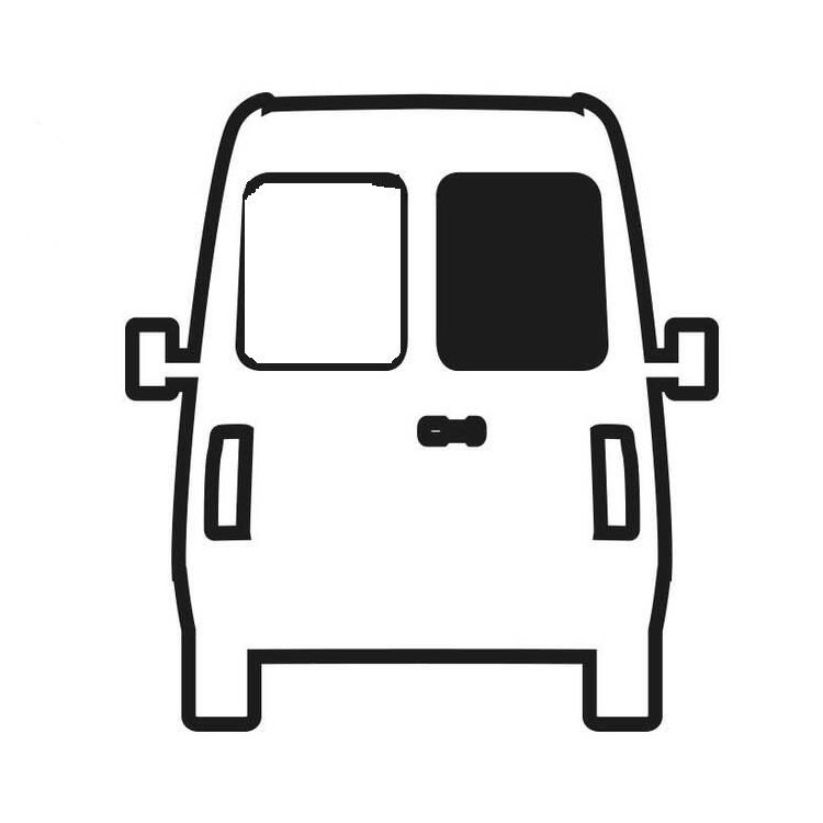 1 - CarBest Right Side Window Ducato Boxer Jumper 2007 Darkened